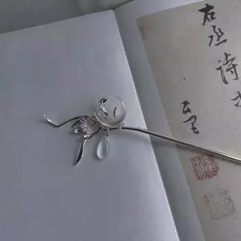 Дьявол Хэтянь Нефрит Древний Стиль Шпилька Древний Головной Убор Головные Уборы В Китайском Стиле Головные Уборы Ханфу Палочки Для Волос B