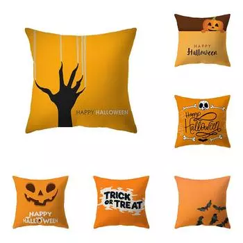 Дьявол тыква плед наволочка Хэллоуин тема пледы наволочка диван стул кровать наволочка домашний декор 40x40cm