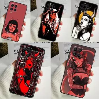 Дьяволица для Samsung Galaxy M13 M33 M53 M12 M32 M52 M14 M34 M54 M20 M51 M21 M30s M31s M15 M55 чехол Samsung M33