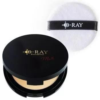 D-RAY D-Clear Foundation Product + Puff SET Korean Cosmetics (Natural) Ultrafine Particle Formula Powder Coverage Shine Prevention