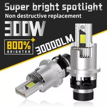 D SERIES D2S/D2R D4S/D4R Прямо подключаемые светодиодные автомобильные фары LED 6000K Plug and Play Мощные светодиодные фонари высокой яркости 2 шт.