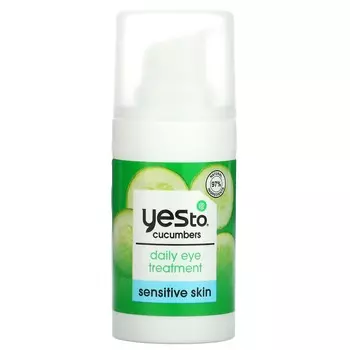 Да, ежедневное средство для ухода за кожей вокруг глаз, огурец, 0,5 жидких унций (15 мл)