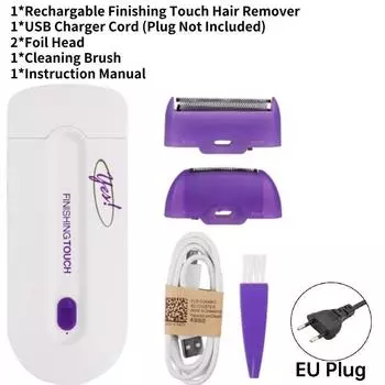 Да Электрический женский триммер для бритья Удалитель волос Боль Подарок Бесплатно EU
