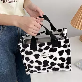 Да язык/маленький свежий литературный пикник цветочная сумка для ланча сумка для бенто ручная переноска универсальная ручная переноска маленькая квадратная сумка