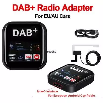 DAB+ Антенна USB Адаптер Для Европейского Австралийского Android Автомобильного Радио Видео Мультимедийного Плеера DAB Dongle Broadcasting