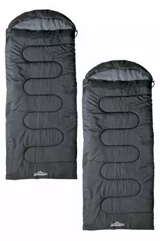 DABADA Спальный конверт Тип Спальный мешок Рабочая температура Компактный мешок, [Минимум -5°C] Можно стирать, легкий, (2 черных)