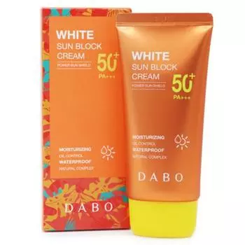 DABO Белый солнцезащитный крем SPF50 PA+++ (70 мл 2,37 фл. унция.) Солнцезащитный крем, УФ-защита (Обновление пакета) 1EA