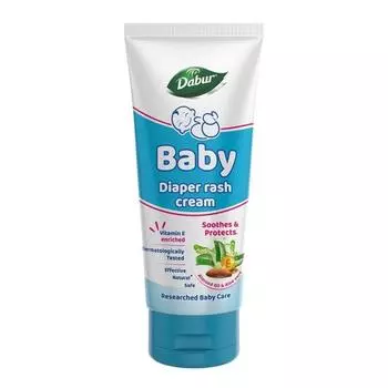 Dabur Baby Rash Cream- 100g | Protection & Prevention against Diaper Rash | Soothing Effect for Quick Heal | Goodness of Aloe Vera