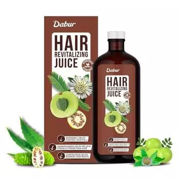 DABUR Hair Revitalizing Juice-1L Hair Care Juice For Hair Growth & Hair Fall Control Enriched With 5+ Powerful Ingredients No Artificial Colors