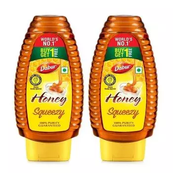 Dabur Honey Squeezy Pack 1400g (700gx2, Pack of 2) | 100% Pure | World s No.1 Honey Brand with No Sugar Adulteration