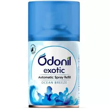 DABUR Odonil Exotic Automatic Spray Refill - 225Ml | Ocean Breeze | 2X Long Lasting | 2200 Sprays Guaranteed | Fits All Machines | Lasts Upto 60 Days