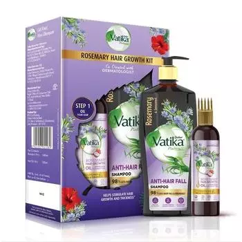 Dabur Шампунь против выпадения волос Vatika Rosemary + Масло для роста волос с розмарином | Набор для роста волос - Уменьшает выпадение волос | Стимулирует рост и густоту волос