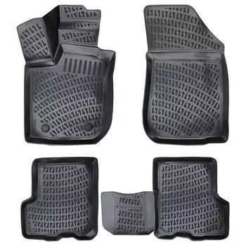 Дачия Логан MCV (2004-2012 гг.) Высококачественные и прочные резиновые автомобильные коврики — без запаха, нескользящие, долговечные.