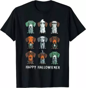 Dachshund Happy Halloweiner Funny T-Shirt Classic T-shirt XL