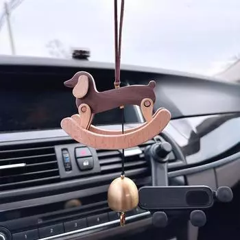 Dachshund Wind Chimes Cartoon Animal Wind Chime Pendant Christmas Decorative Accessories 3D Dachshund Shape Horse Wind Chime For CHINA