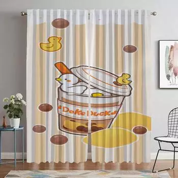 DACK DACK Window Curtain for Room 2 Panel Halloween Decoration Shades Elegant Room Curtains Tulle for Bedroom Partition Living W50xH70cmx2pcs-CL