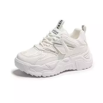 Dad casual shoes women s new trendy sports heightening white shoes small thick-soled muffin running shoes 35