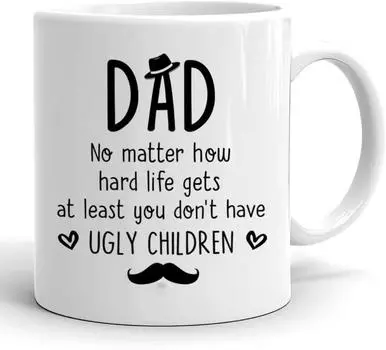 Dad Father S Day Definition Ceramic Coffee Mug Farter Water Cup Father Steak 301-400ml