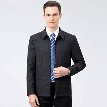 Dad s coat spring and autumn tops middle-aged men s new autumn clothes middle-aged and elderly grandpa casual jackets 170