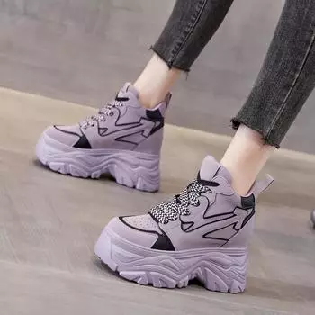 Dad s Shoe Trend, новая универсальная популярная женская спортивная повседневная обувь на толстой подошве и высокой внутренней высоте весной и осенью 34