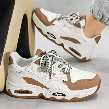 Dad s Shoes 2024 Men s Ins Trendy Versatile Autumn Niche Casual Board Shoes Sports Height Increasing Bread Trendy Shoes 39