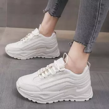 Dad shoes autumn new soft-soled women s casual sports shoes women s thick-soled heightening shoes women s shoes 35