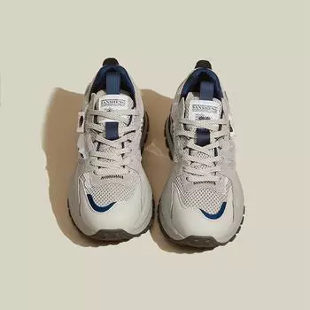 Dad Shoes Girl 2025 New Spring and Autumn Versatile Platform Forrest Gump Shoes Running Sports Casual Shoes Women s Women s Shoes 35 синий