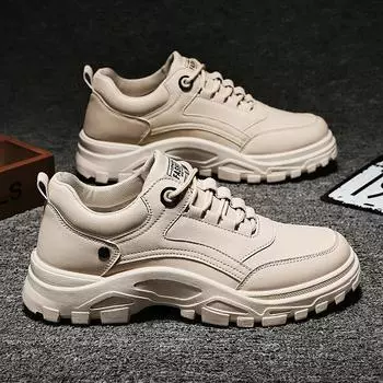 Dad Shoes Men s 2025 Autumn New Mesh Breathable Board Shoes Versatile Sports Casual Net Shoes Little White Shoes Tide Summer 39