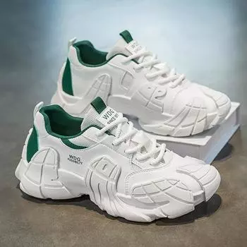 Dad shoes men s spring 2025 new trend men s sports platform heightening dad shoes sneakers 39 чёрный