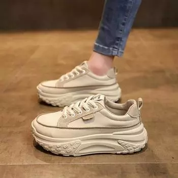 Dad shoes women s 2024 new autumn women s shoes heightened platform small casual sports shoes dad shoes women s versatile 35 синий