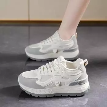 Dad shoes women s spring new breathable mesh shoes children s versatile platform casual running shoes 35