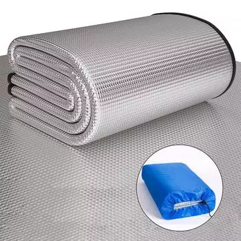 DADAGUAI алюминиевый серебристый двухсторонний сверхтолстый 6 мм для отдыха, пикника, толстый, для кемпинга, подходит для всех, кто спит в сумке для хранения серебряный