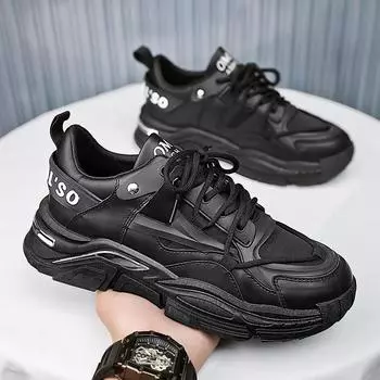 Daddy shoes men s new autumn explosion thick-soled versatile sports shoes Internet celebrity explosion men s shoes Korean version of casual trendy sh 39 белый