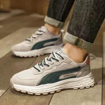 Daddy shoes men s trendy versatile new casual shoes outdoor thick-soled shock absorption, non-slip and wear-resistant sports running shoes 39