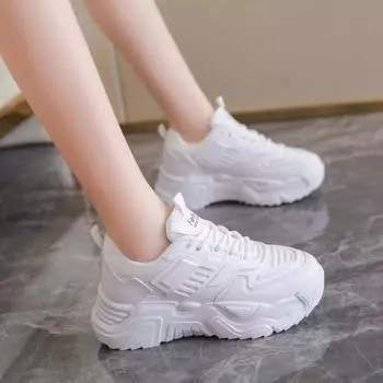 Daddy shoes women s new academic style retro simple casual running shoes trend summer single shoes women s shoes 35