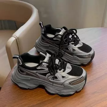 Daddy shoes women s shoes trendy new spring and autumn thin mesh breathable versatile casual sports shoes 35