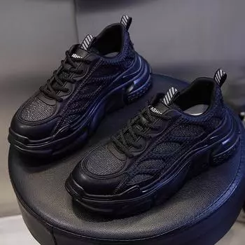 Daddy shoes women s spring 2025 new thick-soled heightening running sports shoes women s flat-soled versatile casual women s shoes trend 35