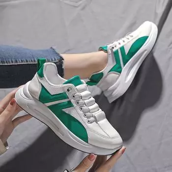 Daddy shoes women s spring 2025 new fashion women s casual little white shoes trendy flying woven breathable sports shoes women s shoes 36