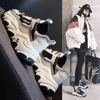 Daddy Shoes Женская модная универсальная новая весенняя спортивная обувь Повседневная спортивная женская обувь 34