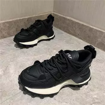 Daddy Shoes Женская весенняя новая повседневная универсальная спортивная обувь на толстой подошве 35 белый