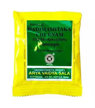 Дадимаштака Чурнам (10 г x 10 пак), Dadimashtaka Churnam, Kottakkal Ayurveda