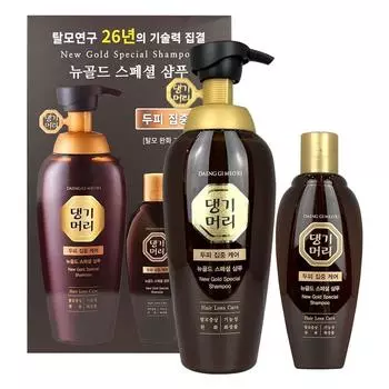 Daenggi Meori New Gold Special Shampoo 500 мл + специальный набор 145 мл, 1 шт.