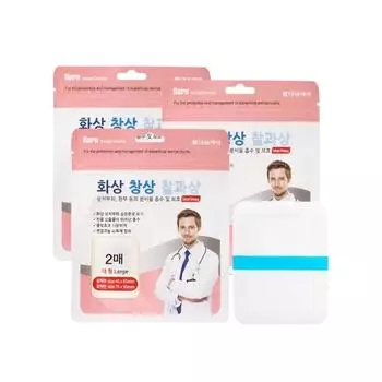 Daewon Burn Band Care Gel Повязка | Большой размер (2 шт. х 3 упаковки)