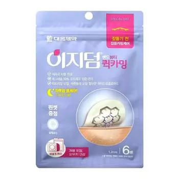 Daewoong Pharmaceutical Easyderm Beauty Quick Calming Needle Care 6 листов, 6 шт., 1 шт.