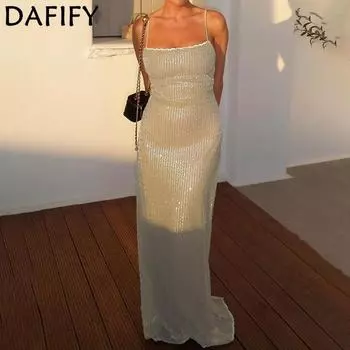 DAFIFY женская мода лето весна однотонный принт без рукавов подтяжки со средней талией коктейльные и вечерние платья