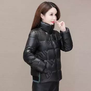 DAFIFY Женская мода Повседневные Осенне-зимние Однотонные с принтом Куртки и Пальто Пуховики M