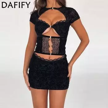 DAFIFY женские модные летние весенние повседневные платья с цветочным узором и коротким рукавом с круглым вырезом и высокой талией