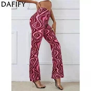 DAFIFY Женские модные повседневные летние брюки с высокой талией, брюки и капри S