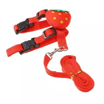 Dag Cat Кролик Поводок Аксессуары для кроликов Регулировка Предотвратить побег Кролик Одежда Pet Открытый тренировочный поводок Пояс красный