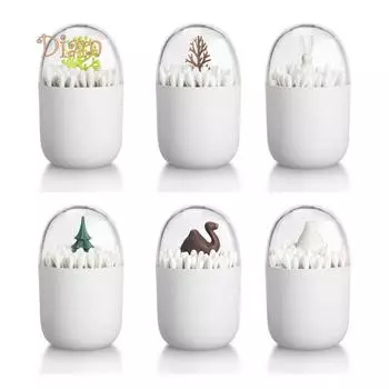 DAG Tree Camel Rabbit Держатель для ватных палочек Органайзер для хранения зубочисток Противопыльный ящик 4#